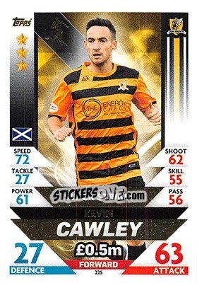 Sticker Kevin Cawley - SPFL 2018-2019. Match Attax - Topps