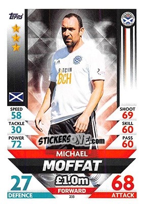 Sticker Michael Moffat - SPFL 2018-2019. Match Attax n. 233 - Topps