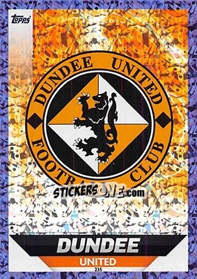 Sticker Club Badge - SPFL 2018-2019. Match Attax n. 235 - Topps