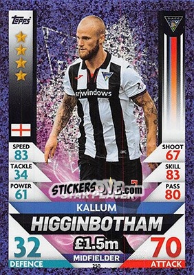 Sticker Kallum Higginbotham - SPFL 2018-2019. Match Attax n. 250 - Topps