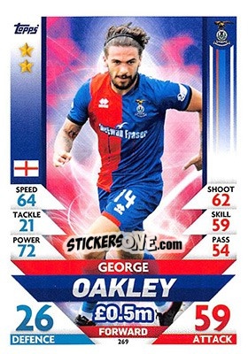 Cromo George Oakley - SPFL 2018-2019. Match Attax - Topps