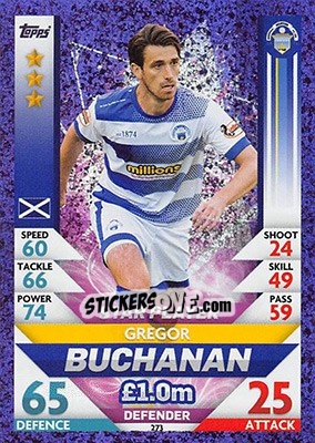 Figurina Gregor Buchanan - SPFL 2018-2019. Match Attax - Topps