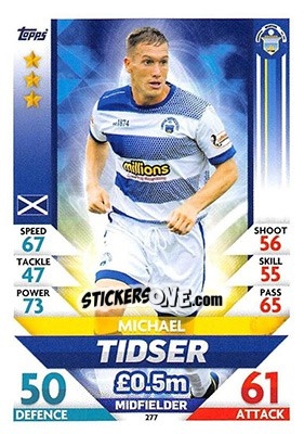 Sticker Michael Tidser - SPFL 2018-2019. Match Attax n. 277 - Topps