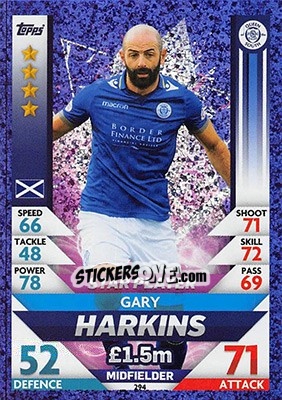 Sticker Gary Harkins - SPFL 2018-2019. Match Attax n. 294 - Topps
