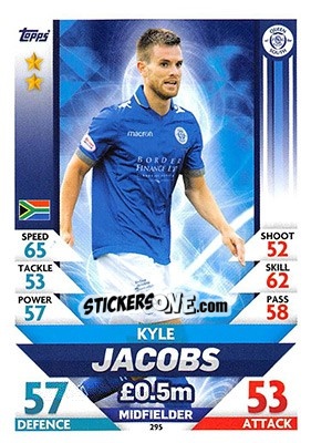 Sticker Kyle Jacobs - SPFL 2018-2019. Match Attax n. 295 - Topps