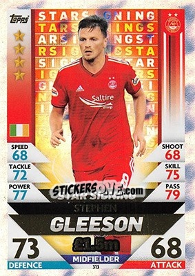 Sticker Stephen Gleeson - SPFL 2018-2019. Match Attax n. 313 - Topps