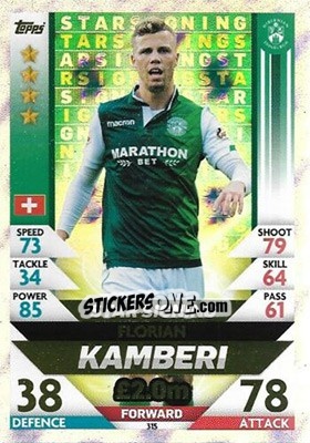 Sticker Florian Kamberi - SPFL 2018-2019. Match Attax n. 315 - Topps
