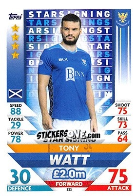 Cromo Tony Watt