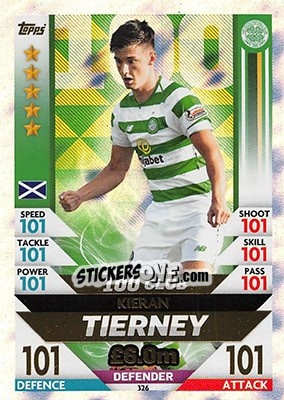 Sticker Kieran Tierney - SPFL 2018-2019. Match Attax - Topps