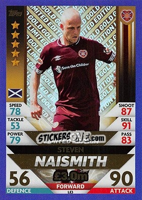 Sticker Steven Naismith - SPFL 2018-2019. Match Attax n. LE3 - Topps