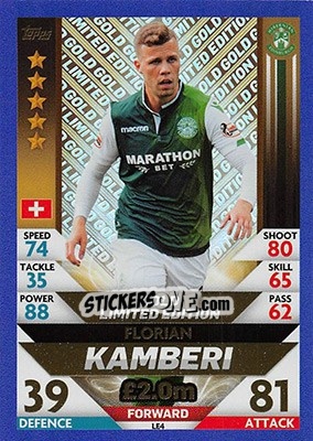 Sticker Florian Kamberi - SPFL 2018-2019. Match Attax n. LE4 - Topps