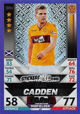 Sticker Chris Cadden - SPFL 2018-2019. Match Attax n. LE7 - Topps