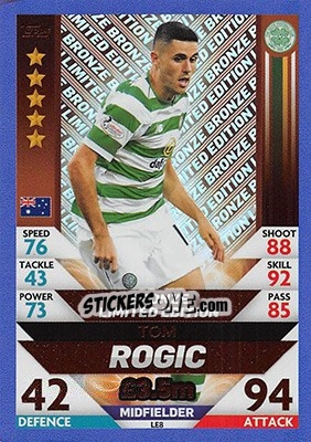 Sticker Tom Rogic - SPFL 2018-2019. Match Attax n. LE8 - Topps