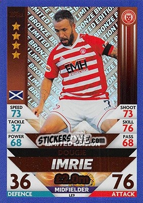 Sticker Dougie Imrie - SPFL 2018-2019. Match Attax n. LE9 - Topps