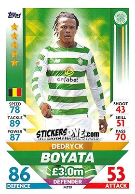 Cromo Dedryck Boyata - SPFL 2018-2019. Match Attax - Topps