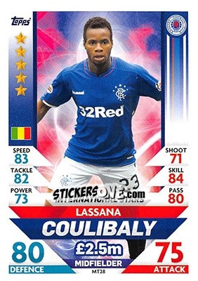 Sticker Lassana Coulibaly - SPFL 2018-2019. Match Attax n. MT28 - Topps