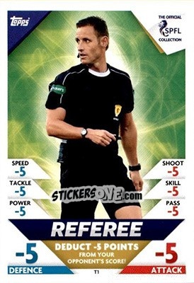 Sticker Referee - SPFL 2018-2019. Match Attax - Topps