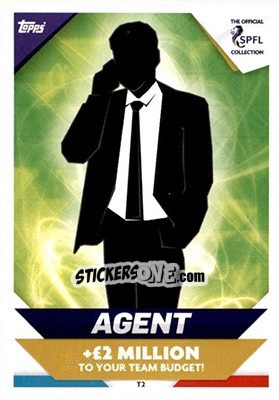 Sticker Agent Card - SPFL 2018-2019. Match Attax n. T2 - Topps