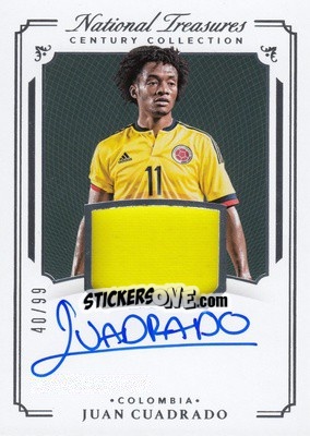 Sticker Juan Guillermo Cuadrado - National Treasures Soccer 2018 n. CCMA6 - Panini
