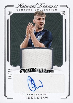 Sticker Luke Shaw - National Treasures Soccer 2018 - Panini