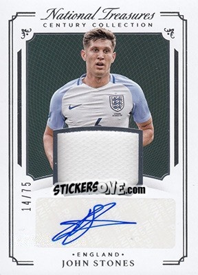 Sticker John Stones - National Treasures Soccer 2018 n. CCMA12 - Panini