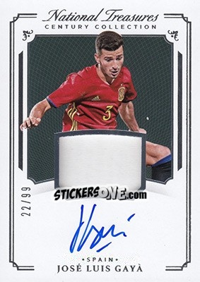Sticker Jose Luis Gaya - National Treasures Soccer 2018 n. CCMA30 - Panini