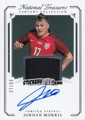 Sticker Jordan Morris - National Treasures Soccer 2018 n. CCMA33 - Panini