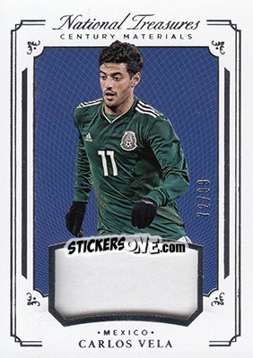 Cromo Carlos Vela - National Treasures Soccer 2018 - Panini