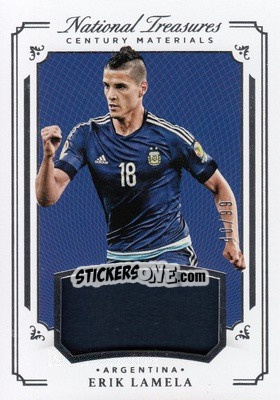Sticker Erik Lamela - National Treasures Soccer 2018 n. CM27 - Panini