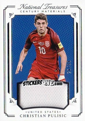 Sticker Christian Pulisic - National Treasures Soccer 2018 n. CM31 - Panini