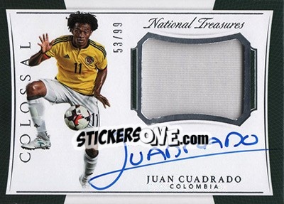 Cromo Juan Guillermo Cuadrado - National Treasures Soccer 2018 - Panini