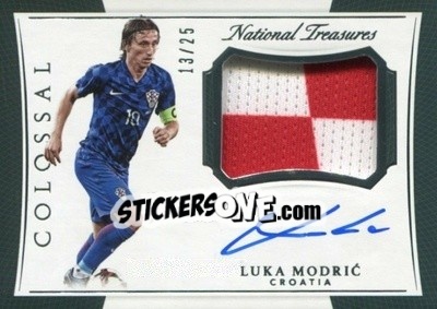 Sticker Luka Modric - National Treasures Soccer 2018 n. CJA5 - Panini