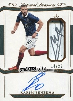 Sticker Karim Benzema - National Treasures Soccer 2018 - Panini