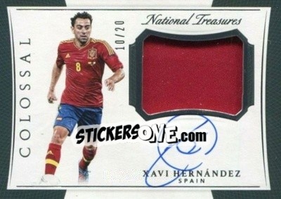 Figurina Xavi Hernandez - National Treasures Soccer 2018 - Panini