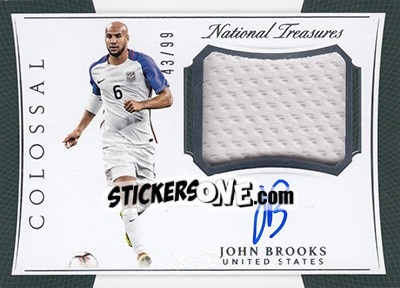 Sticker John Brooks - National Treasures Soccer 2018 - Panini