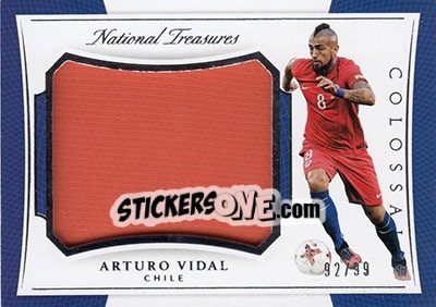 Cromo Arturo Vidal - National Treasures Soccer 2018 - Panini