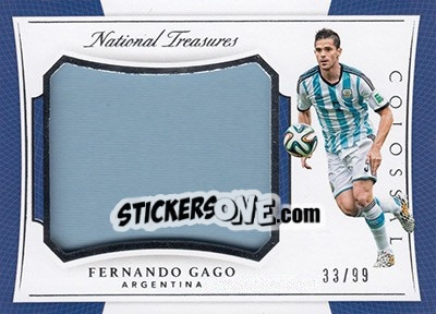 Sticker Fernando Gago - National Treasures Soccer 2018 n. CLM16 - Panini