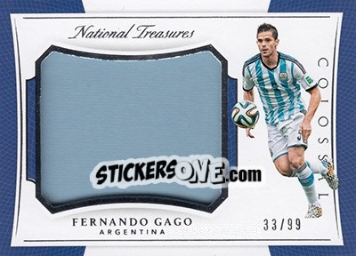 Cromo Fernando Gago - National Treasures Soccer 2018 - Panini