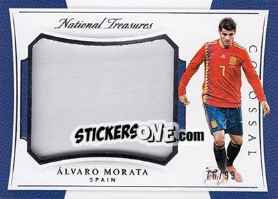 Sticker Alvaro Morata - National Treasures Soccer 2018 - Panini
