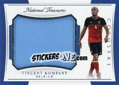 Sticker Vincent Kompany - National Treasures Soccer 2018 n. CLM19 - Panini