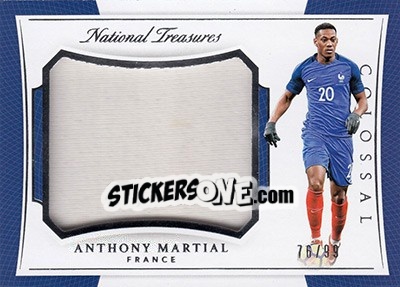 Sticker Anthony Martial - National Treasures Soccer 2018 n. CLM26 - Panini