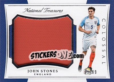 Sticker John Stones - National Treasures Soccer 2018 n. CLM29 - Panini