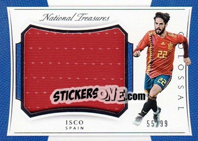 Sticker Isco - National Treasures Soccer 2018 - Panini