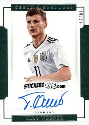 Figurina Timo Werner - National Treasures Soccer 2018 - Panini