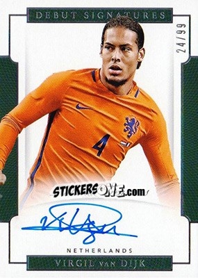 Sticker Virgil van Dijk - National Treasures Soccer 2018 n. DS12 - Panini