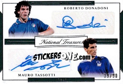 Sticker Mauro Tassotti / Roberto Donadoni - National Treasures Soccer 2018 n. DLS24 - Panini