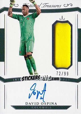 Sticker David Ospina - National Treasures Soccer 2018 n. ITMA22 - Panini