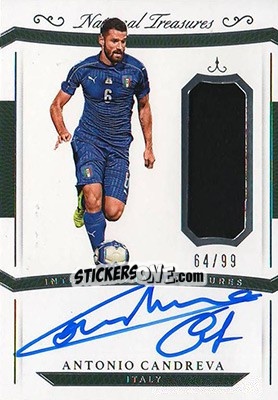 Sticker Antonio Candreva - National Treasures Soccer 2018 n. ITMA28 - Panini