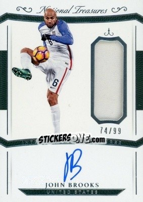 Sticker John Brooks - National Treasures Soccer 2018 - Panini