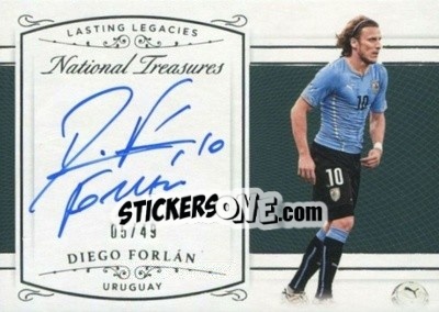 Sticker Diego Forlan - National Treasures Soccer 2018 - Panini